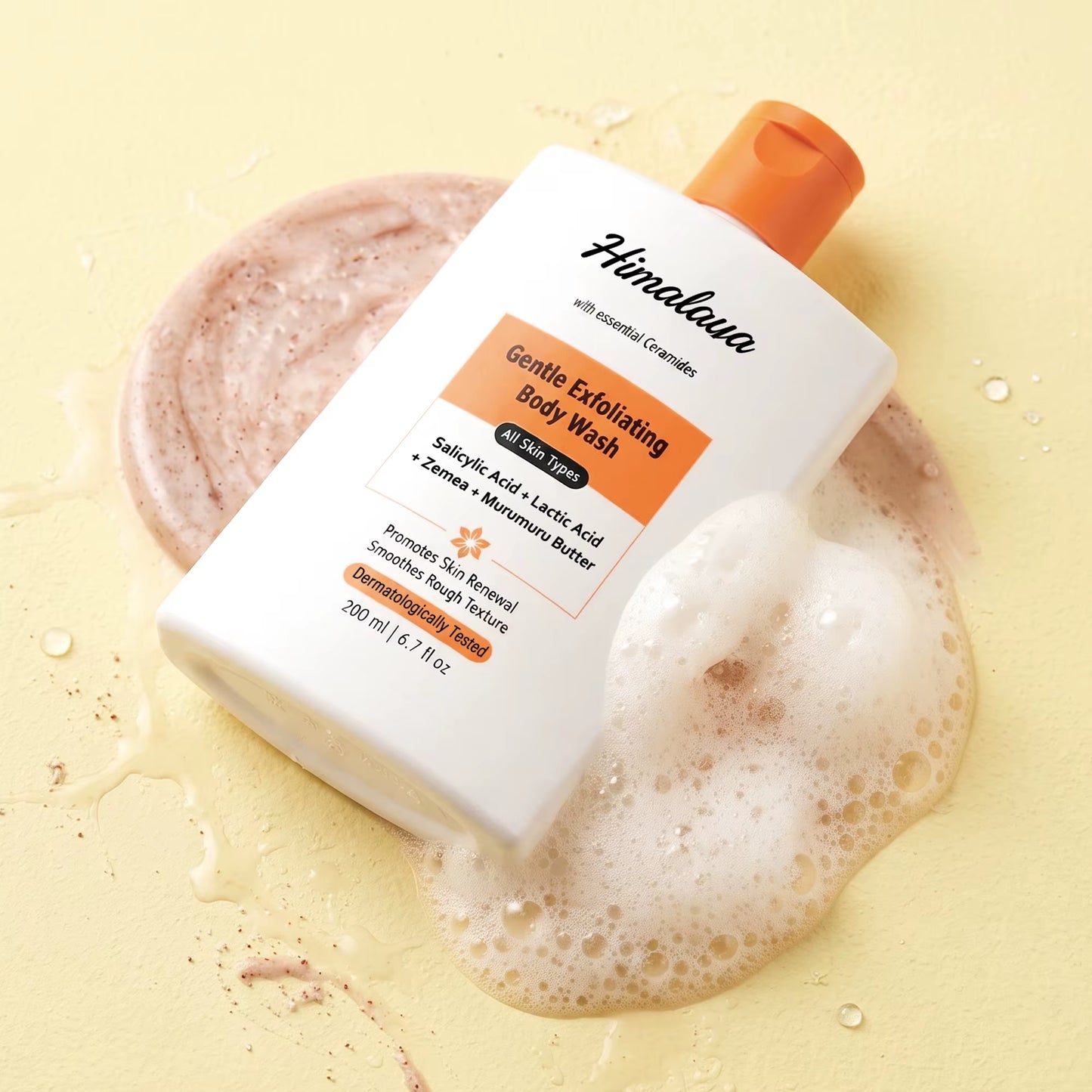 Private Label Salicylic Acid Body Wash for Keratosis Pilaris Deep Exfoliation Smooth Bumpy Uneven Skin Texture Shower Gel