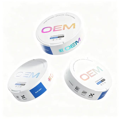 Wholesale OEM Oral Pouches Caffeine Free Focus Pouches Nootropic Alpha-Gpc L-Theanine Plant Based Energy Pouches Ultra Cans