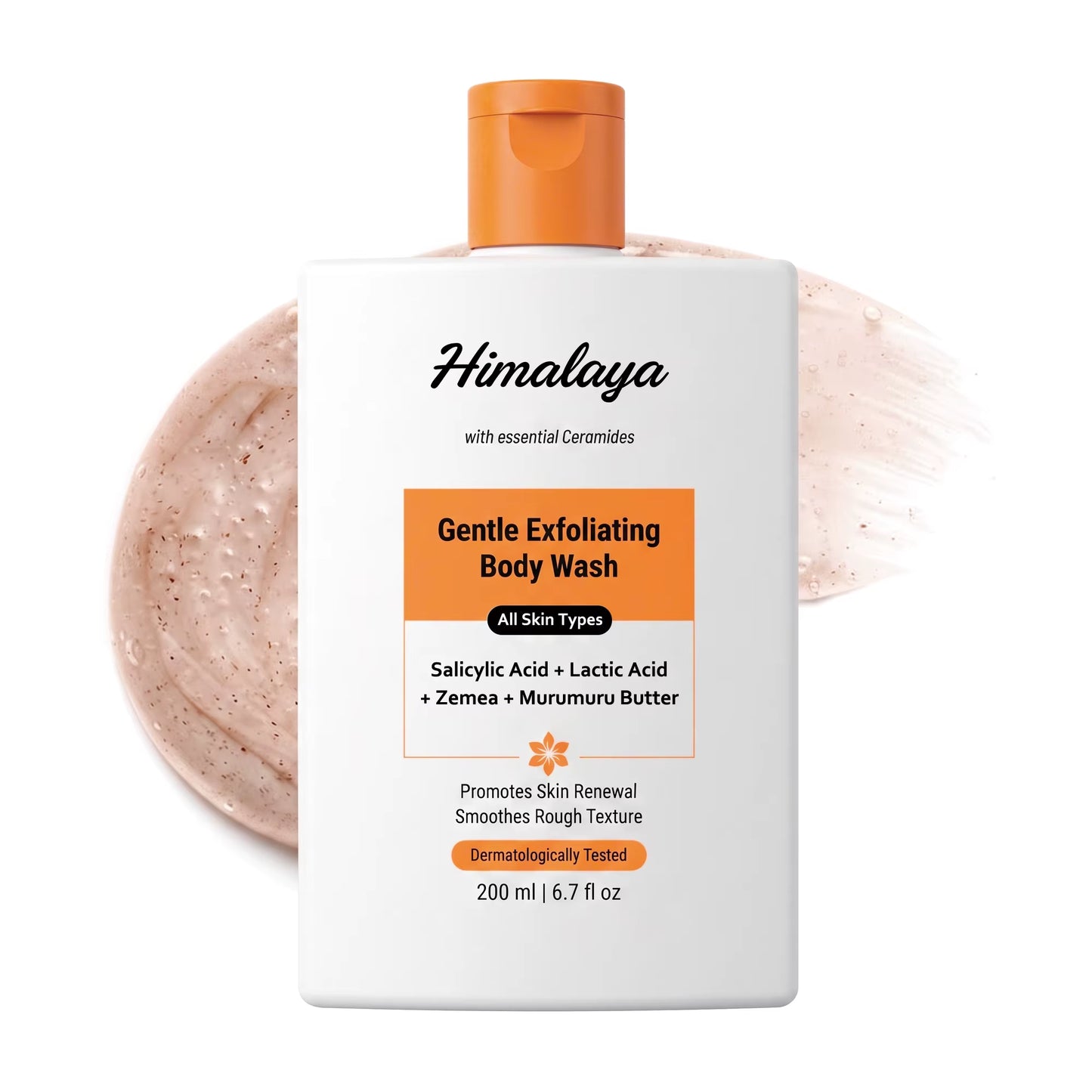 Private Label Salicylic Acid Body Wash for Keratosis Pilaris Deep Exfoliation Smooth Bumpy Uneven Skin Texture Shower Gel