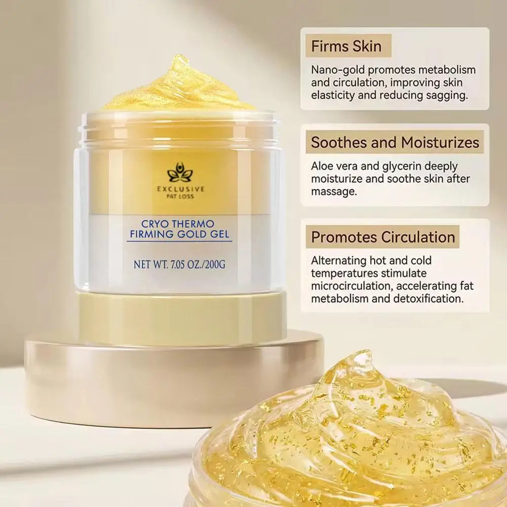 200G Original Brand Enhance Skin Elasticity Body Care Expressions Wellness Cryo Thermo Firming Gold Gel Waist Thigh Arm Buttock