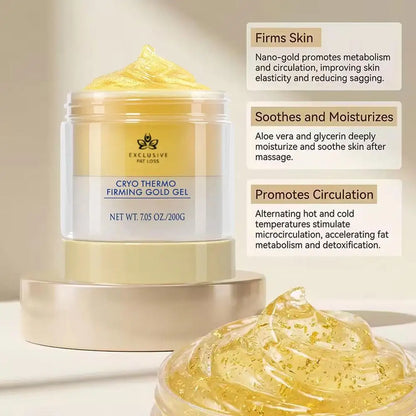 200G Original Brand Enhance Skin Elasticity Body Care Expressions Wellness Cryo Thermo Firming Gold Gel Waist Thigh Arm Buttock