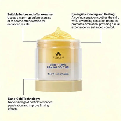 200G Original Brand Enhance Skin Elasticity Body Care Expressions Wellness Cryo Thermo Firming Gold Gel Waist Thigh Arm Buttock
