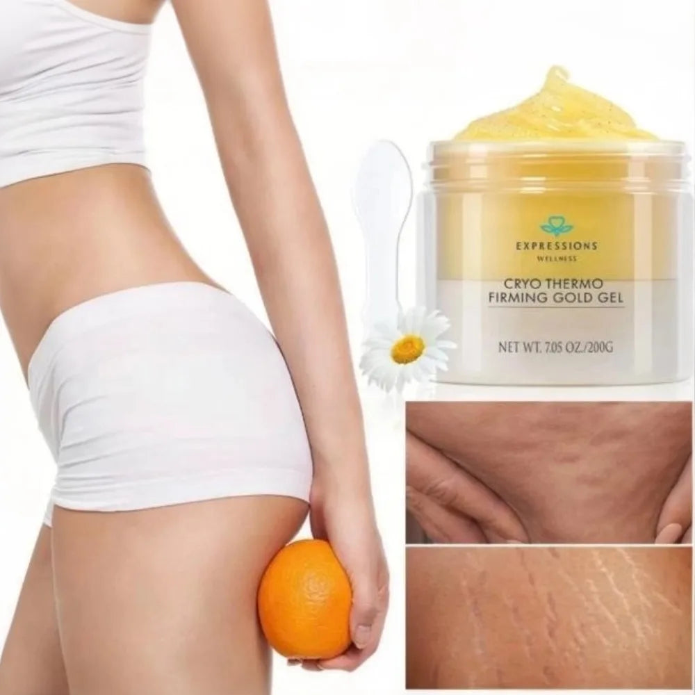 200G Original Brand Enhance Skin Elasticity Body Care Expressions Wellness Cryo Thermo Firming Gold Gel Waist Thigh Arm Buttock
