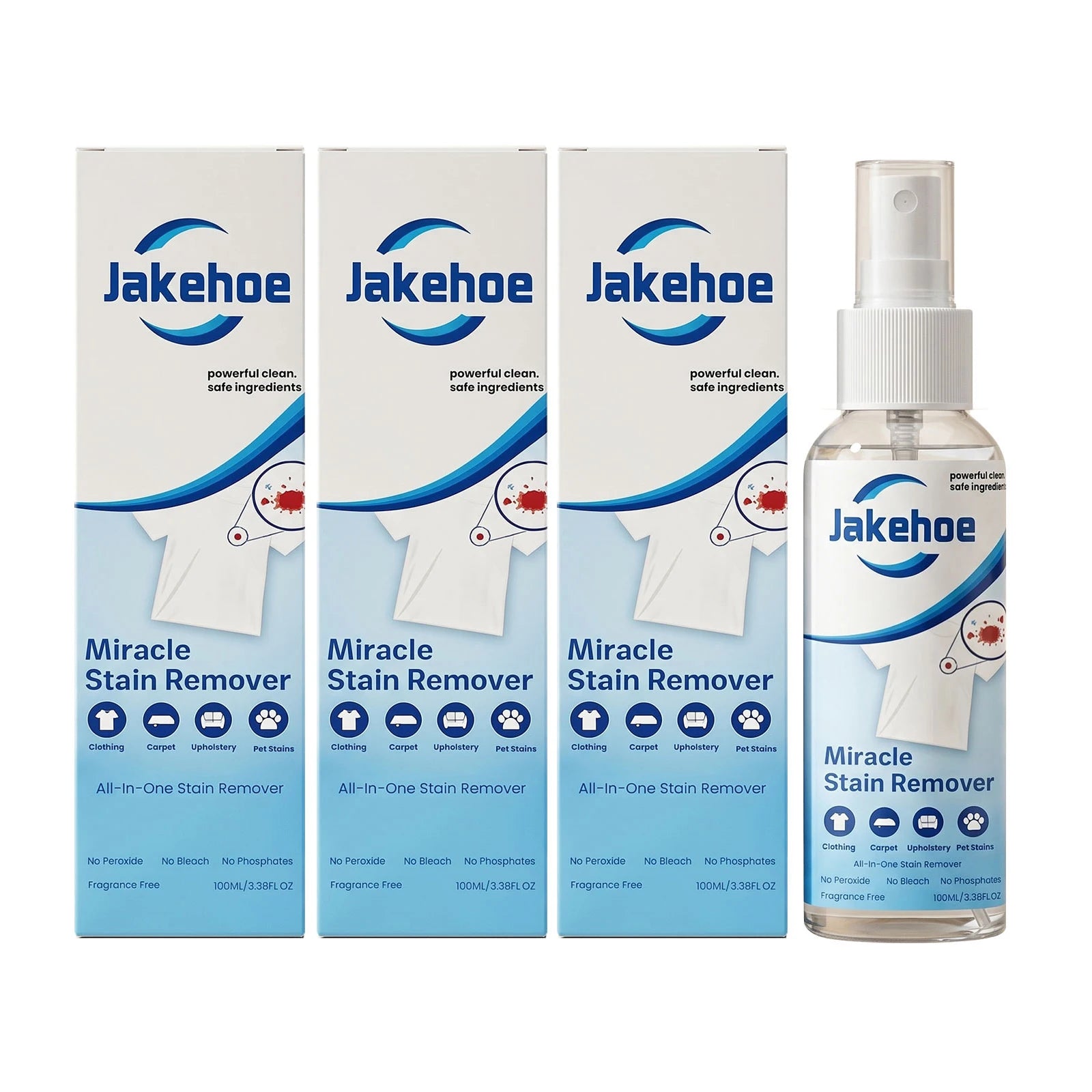 Miracle Stain Removing Spray Instant Eliminating Stubborn Stain Long-Lasting Fresh Scent Convenient Multi-Surface Fabric Cleaner