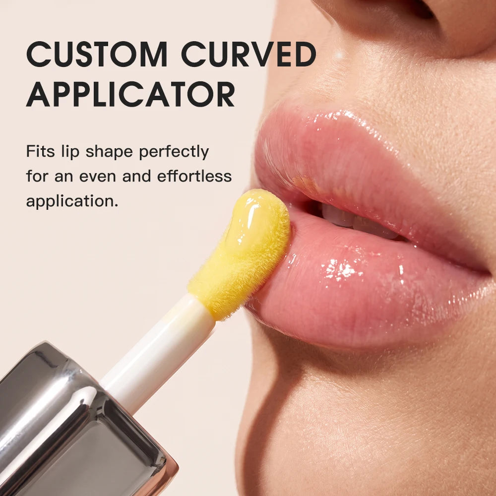 Spicy Lip Plumper Deep Hydration Transparent Glossy Finish Natural Fusion Lip Tone 2 Intensities Visibly Fuller Lips Plumper