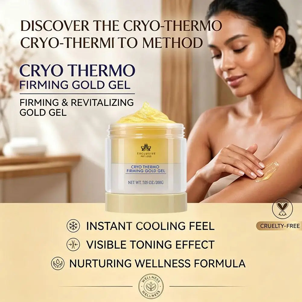 200G Original Brand Enhance Skin Elasticity Body Care Expressions Wellness Cryo Thermo Firming Gold Gel Waist Thigh Arm Buttock