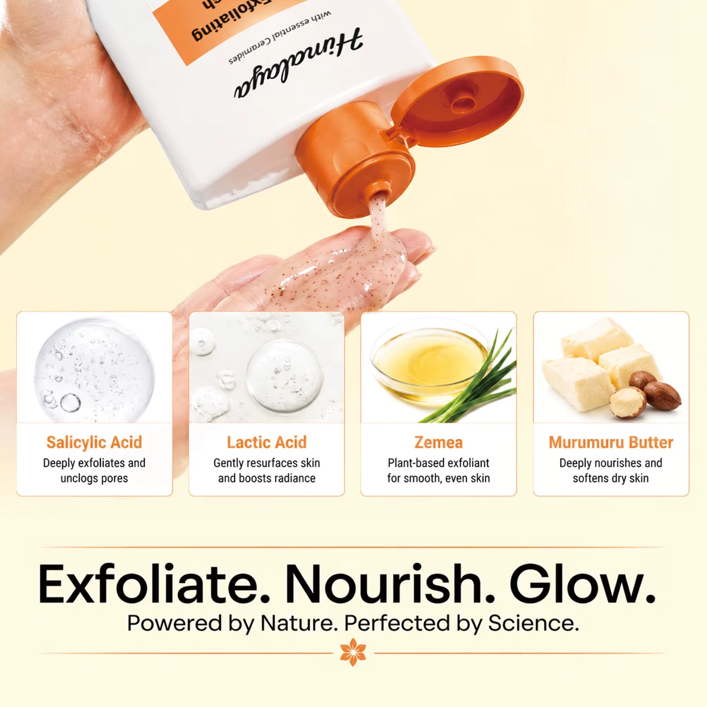 Private Label Salicylic Acid Body Wash for Keratosis Pilaris Deep Exfoliation Smooth Bumpy Uneven Skin Texture Shower Gel